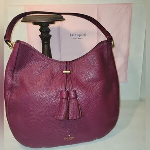EUC KATE SPADE pebbled leather tote - RED